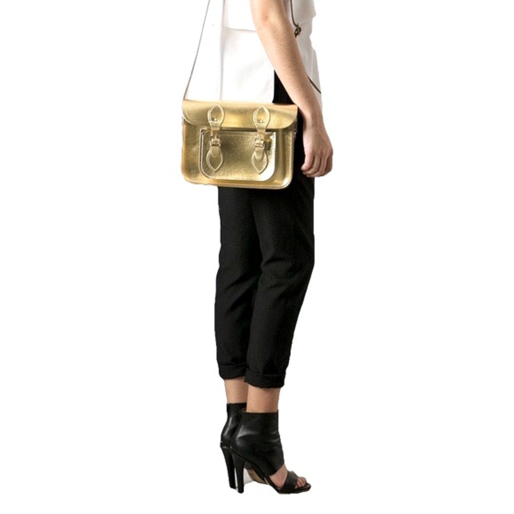 The Cambridge Satchel Company Metallic Gold Handbag Sold at J.Crew Anthropologie